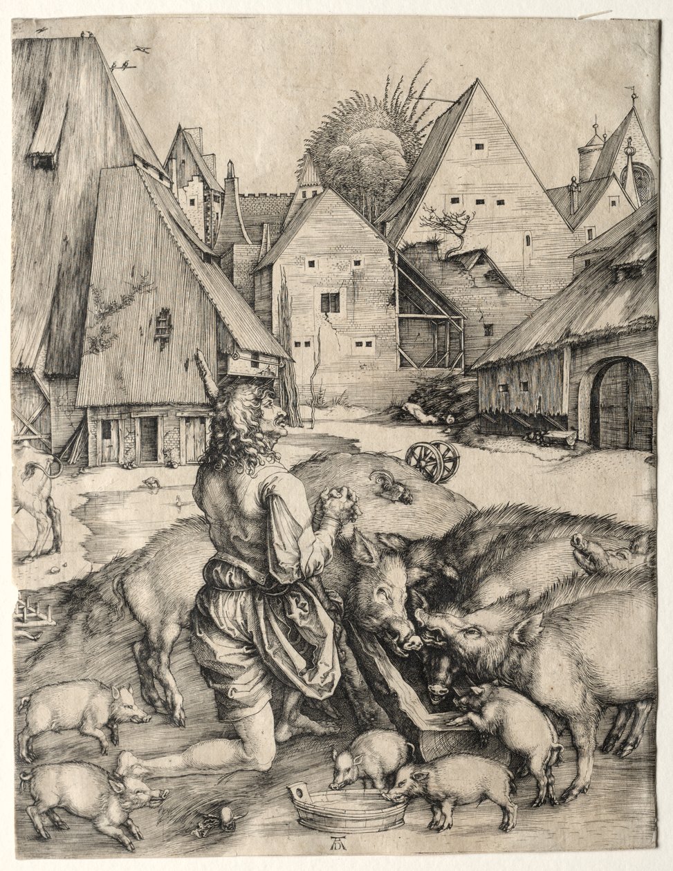 Marnotratný syn od Albrecht Dürer