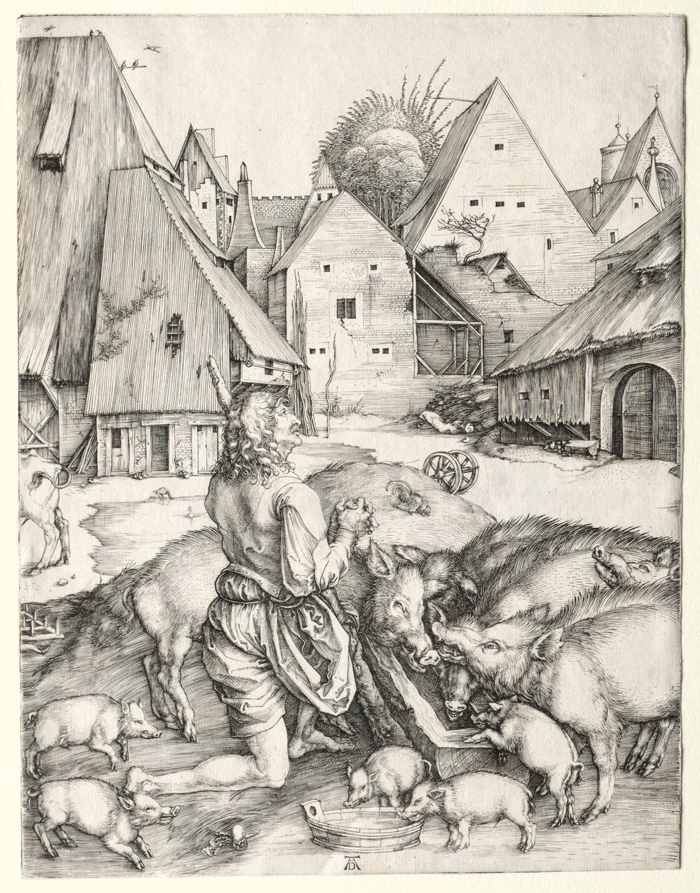 Marnotratný syn od Albrecht Dürer