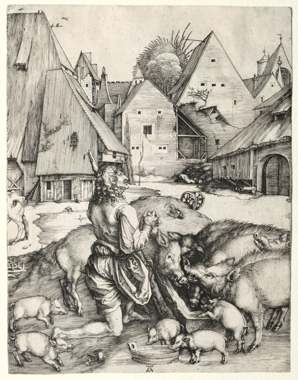 Marnotratný syn od Albrecht Dürer