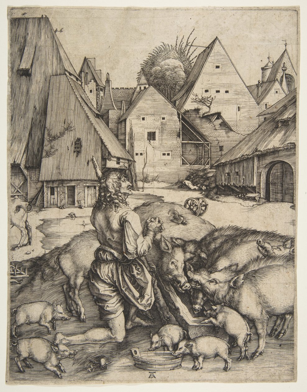 Marnotratný syn od Albrecht Dürer