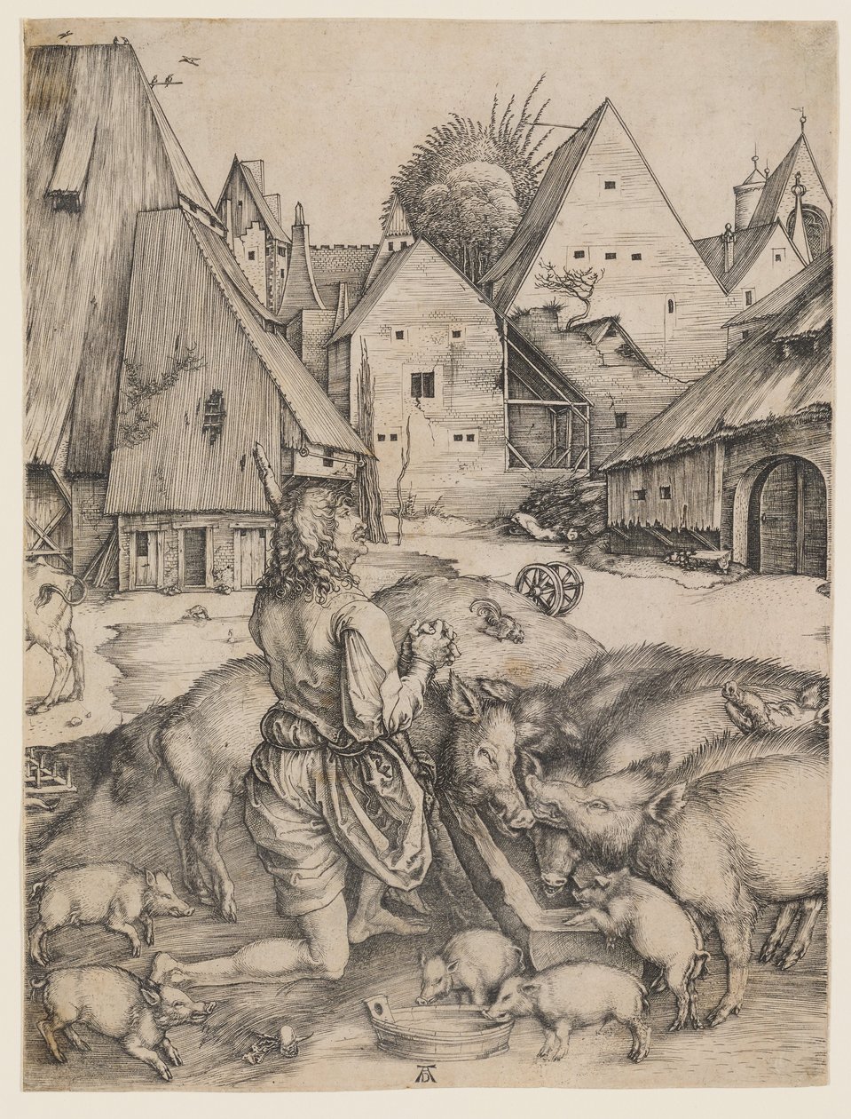 Marnotratný syn od Albrecht Dürer