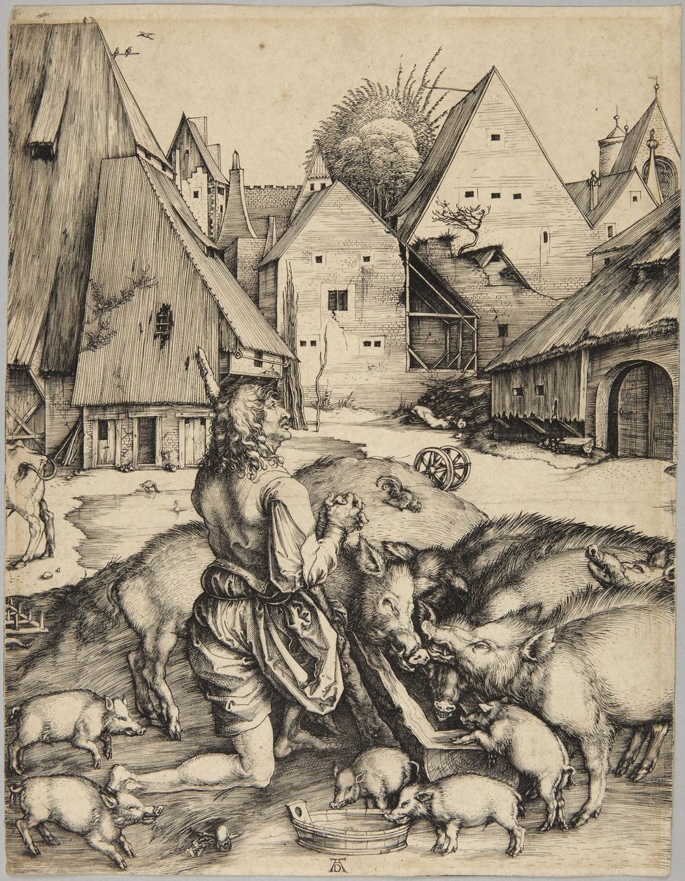 Marnotratný syn od Albrecht Dürer