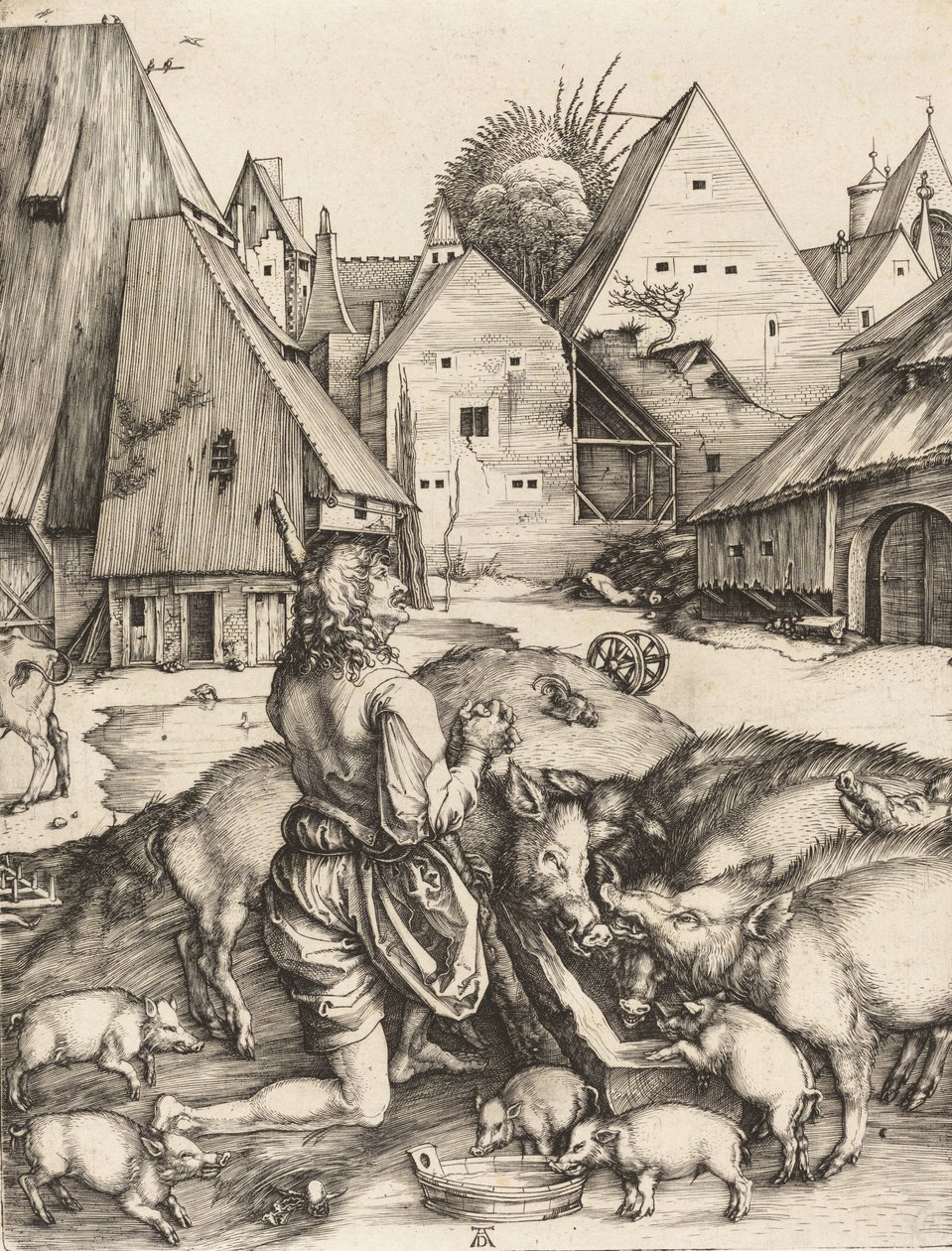 Marnotratný syn, c. 1496. od Albrecht Dürer