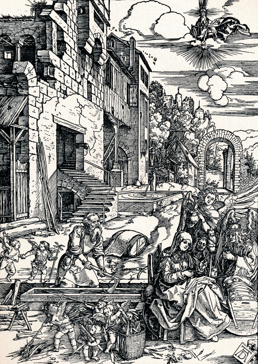 Zbytek během letu do Egypta, 1506 1906 od Albrecht Dürer