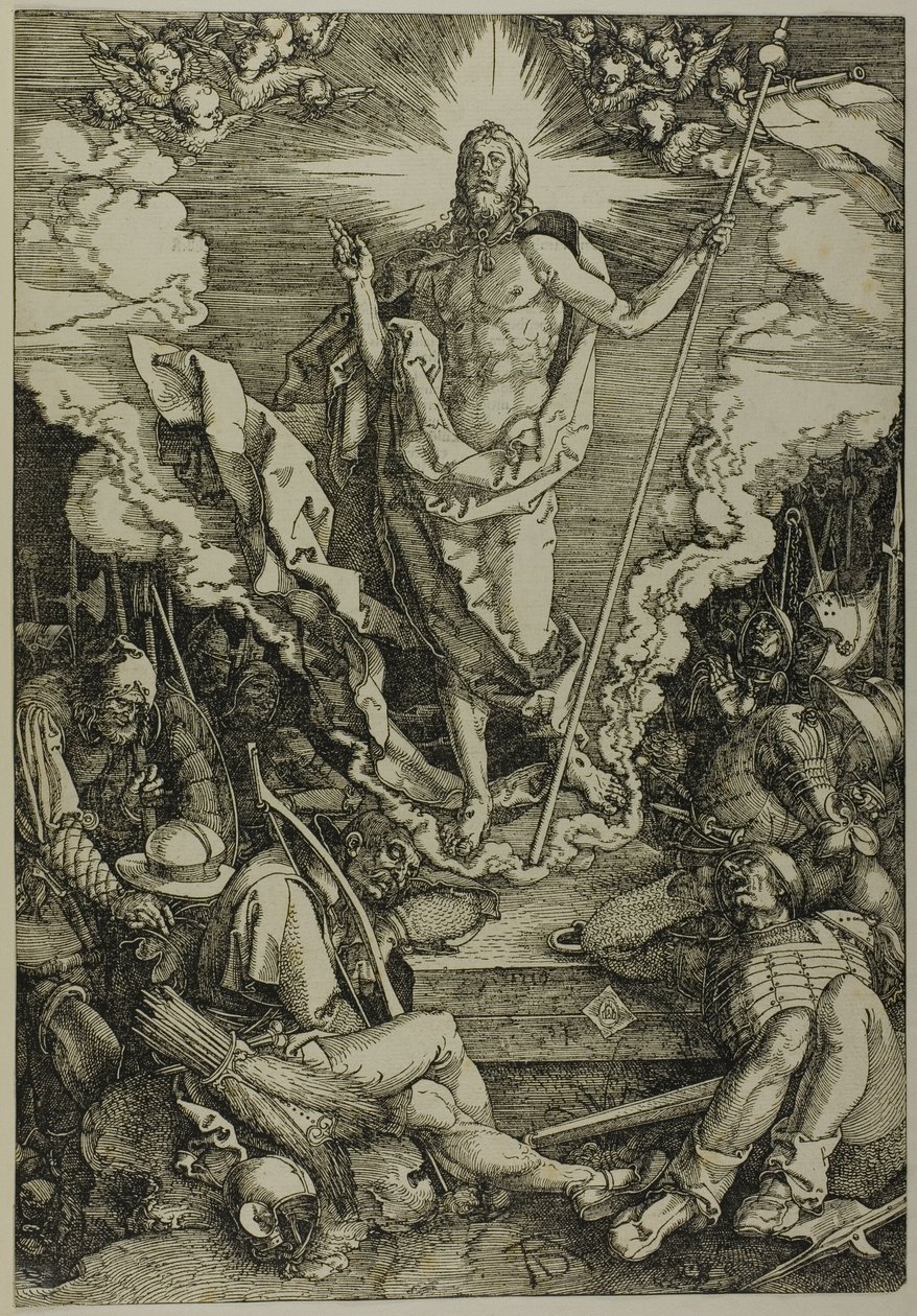 Vzkříšení, z Velké vášně od Albrecht Dürer