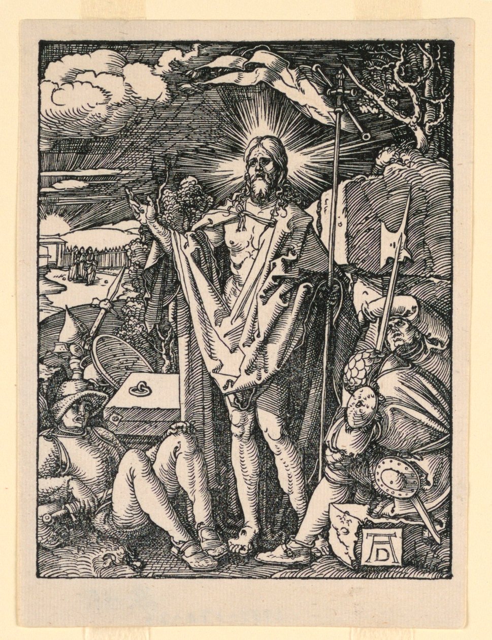 Vzkříšení, ze série Malá vášeň od Albrecht Dürer