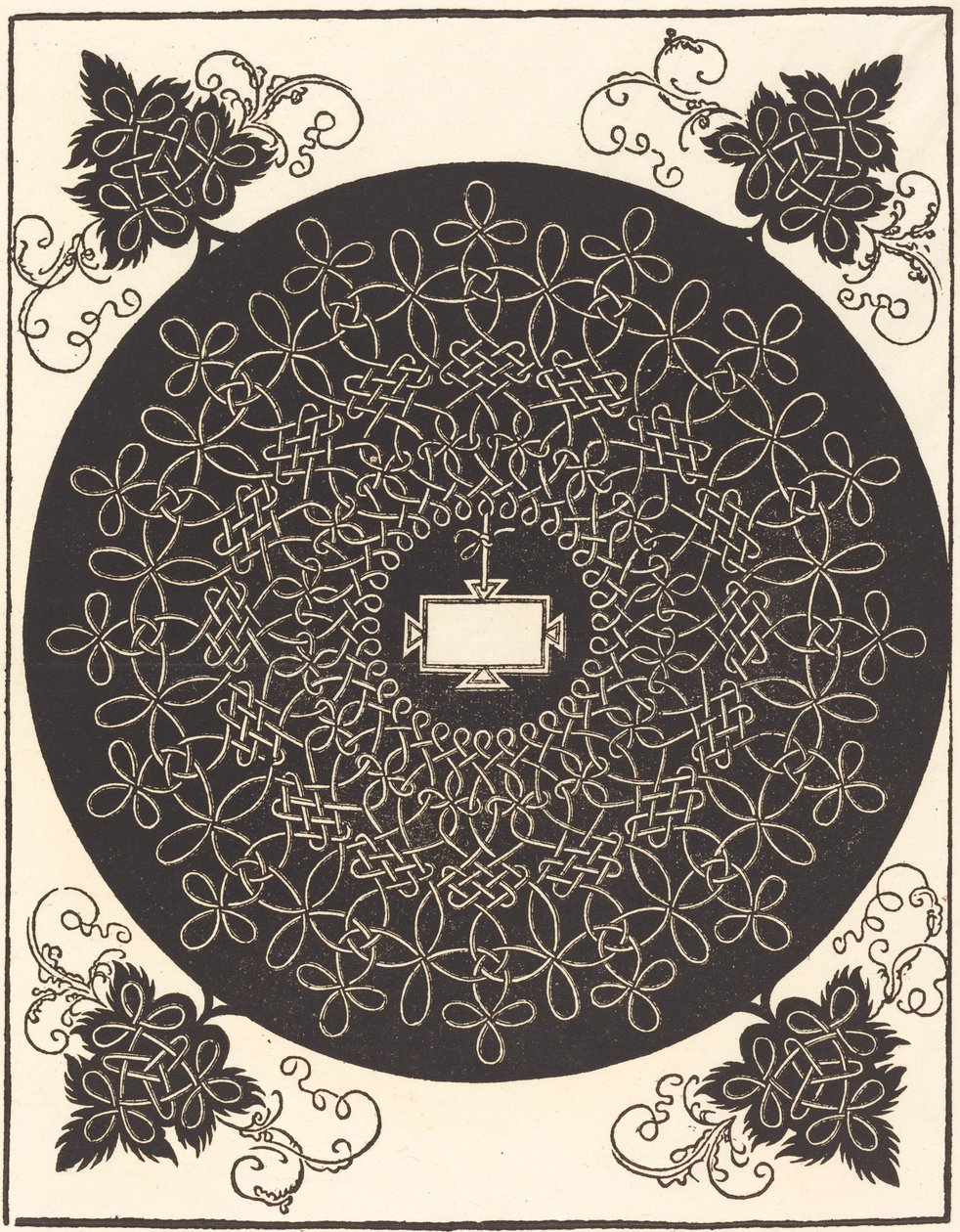 Druhý uzel (s podlouhlou tabletou) od Albrecht Dürer