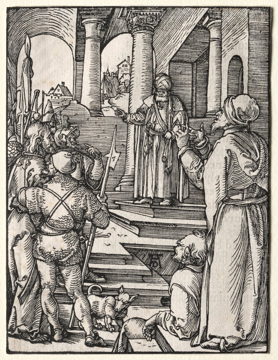 Malé utrpení: Kristus před Pilátem, c. 1509-1511. od Albrecht Dürer