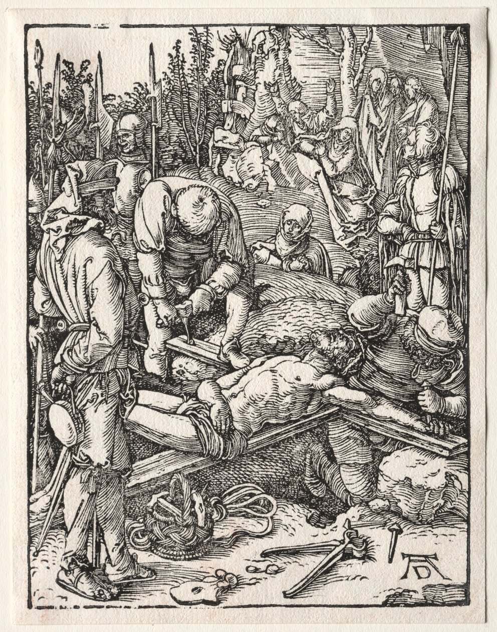 Malé utrpení: Kristus přibíjený na kříž, 1509-1511. od Albrecht Dürer