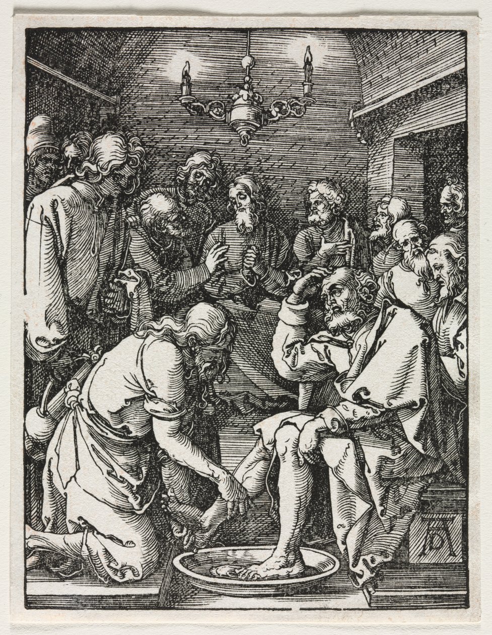 Malé utrpení: Kristus umývá nohy svatého Petra od Albrecht Dürer