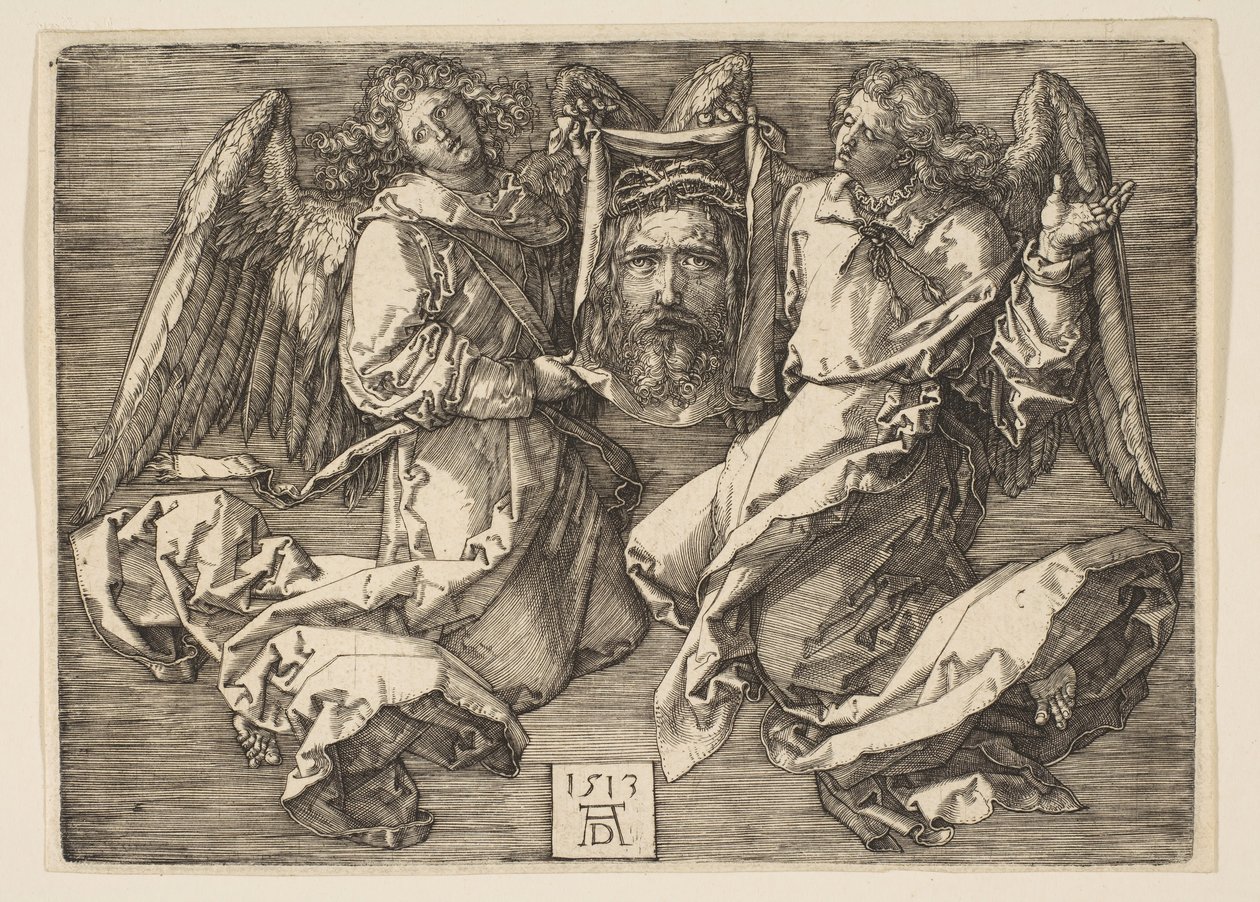 Sudarium zobrazené dvěma anděly, 1513. od Albrecht Dürer