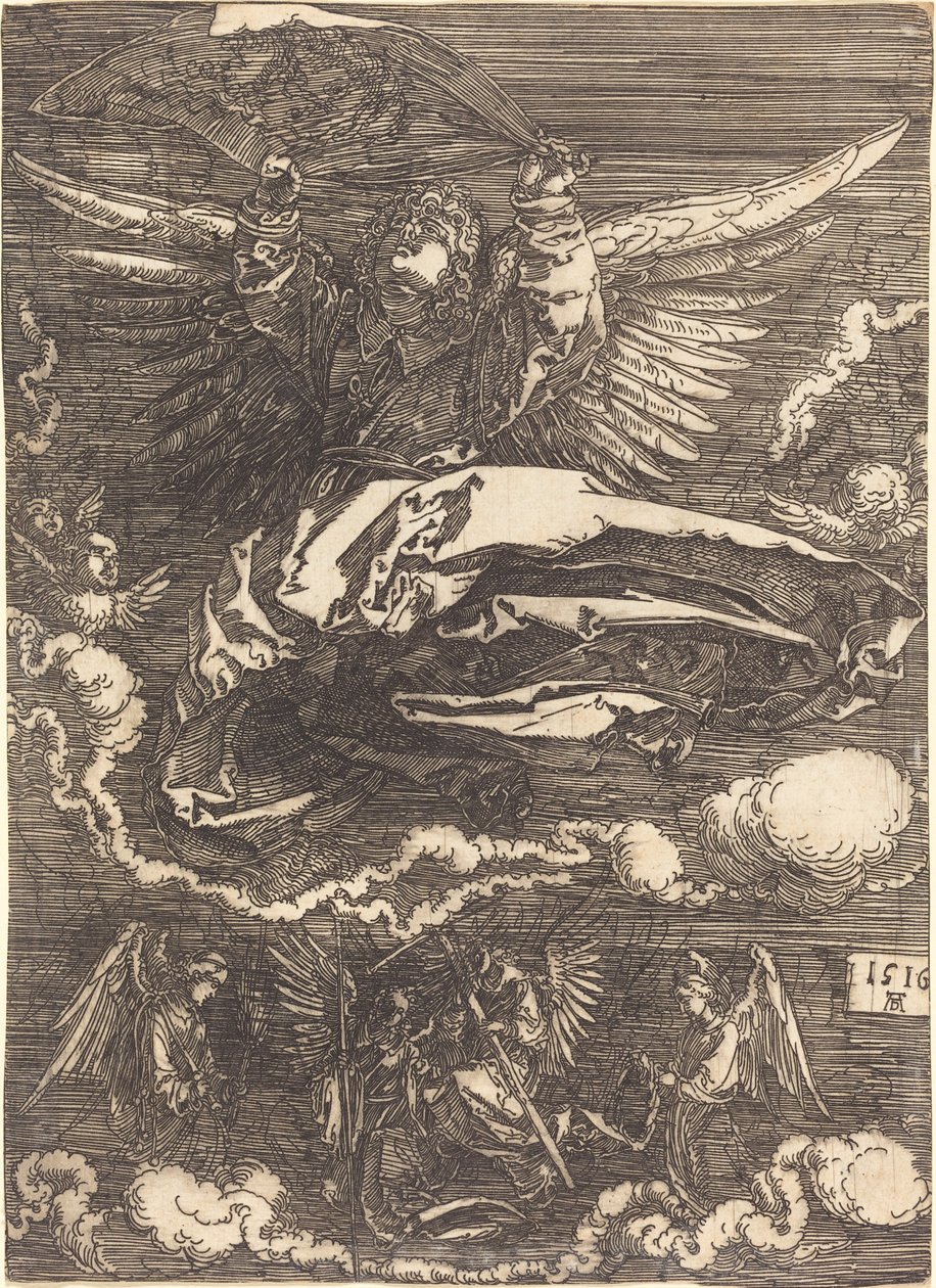 Sudarium v držení jednoho anděla od Albrecht Dürer