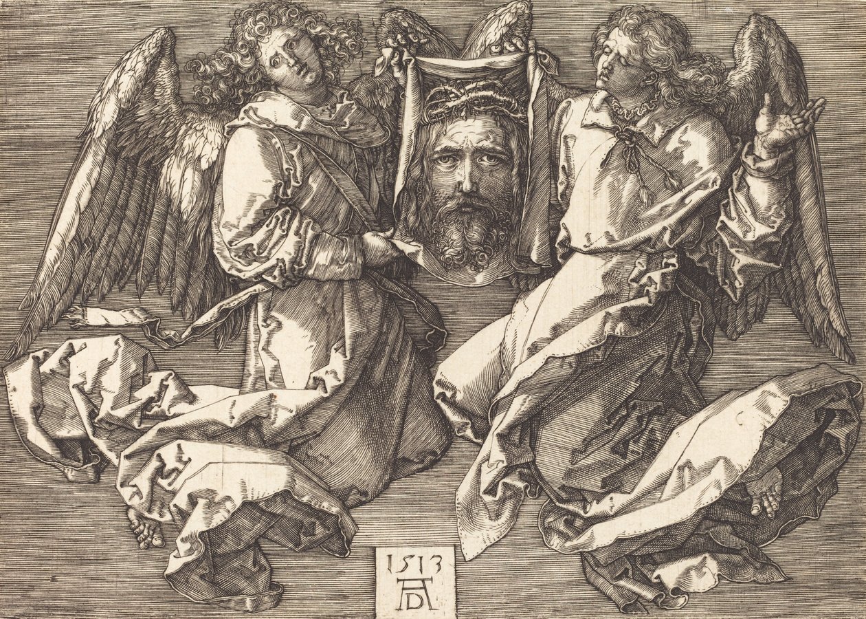 Sudarium držené dvěma anděly, 1513. od Albrecht Dürer
