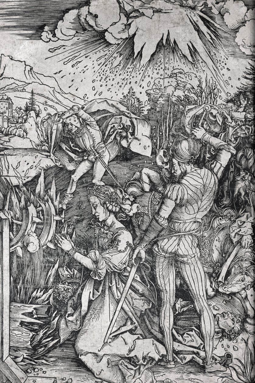 Umučení svaté Kateřiny Alexandrijské od Albrecht Dürer