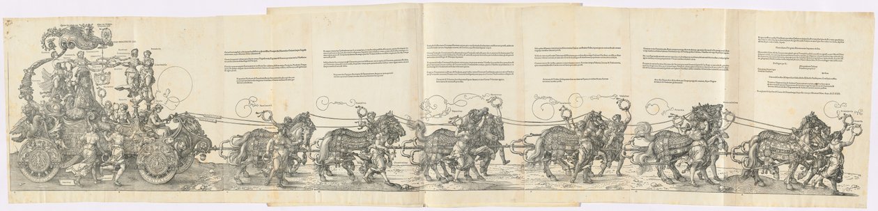 Triumfální vůz Maxmiliána I. (Velký triumfální vůz) od Albrecht Dürer