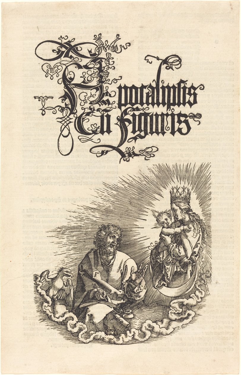 Panna zjevující se svatému Janovi od Albrecht Dürer
