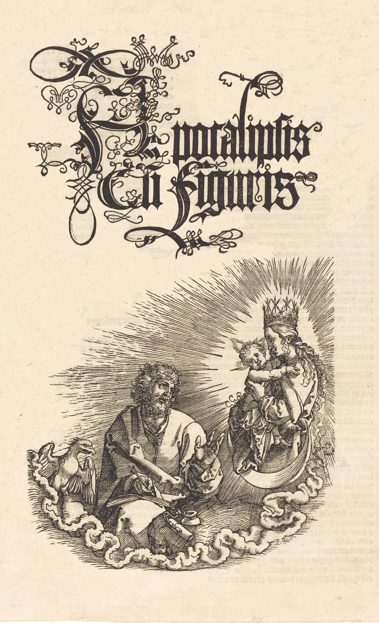 Panna se zjevuje svatému Janovi, 15101511. od Albrecht Dürer
