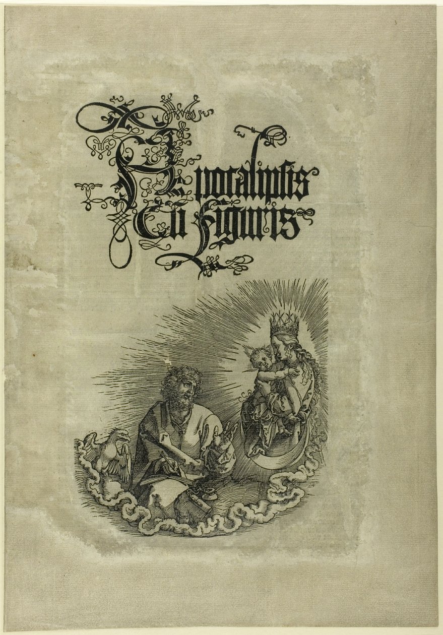 Panna zjevující se svatému Janovi, z Apokalypsy od Albrecht Dürer