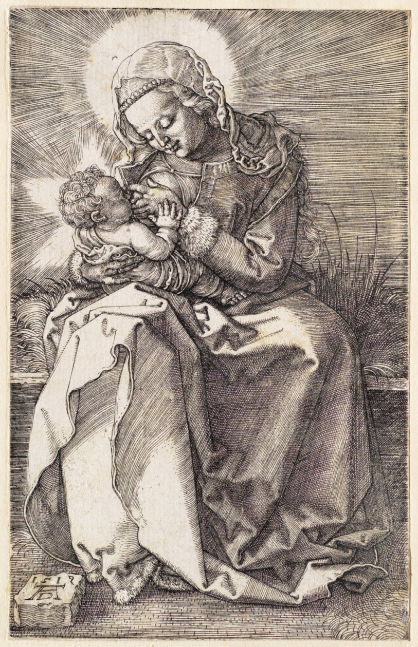 Panna Maria kojící dítě od Albrecht Dürer