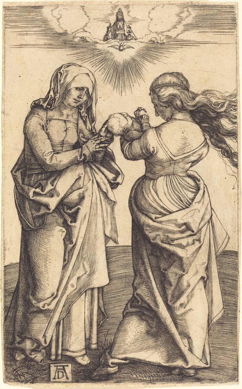 Panna a dítě se svatou Annou od Albrecht Dürer