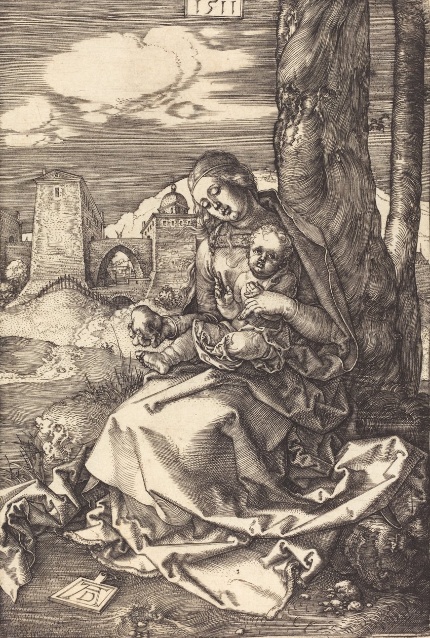 Panna a dítě s hruškou, 1511. od Albrecht Dürer