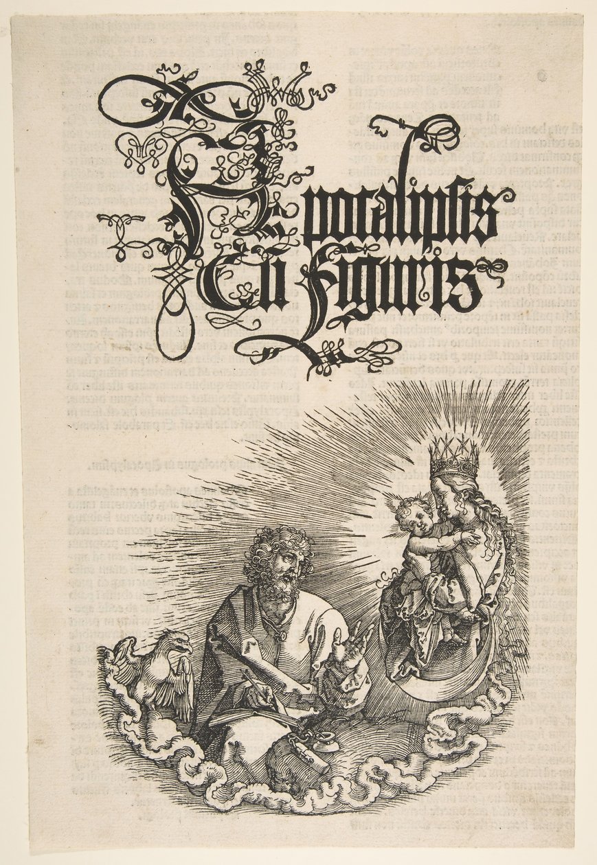 Panna a svatý Jan, z Apokalypsy, 1511. od Albrecht Dürer