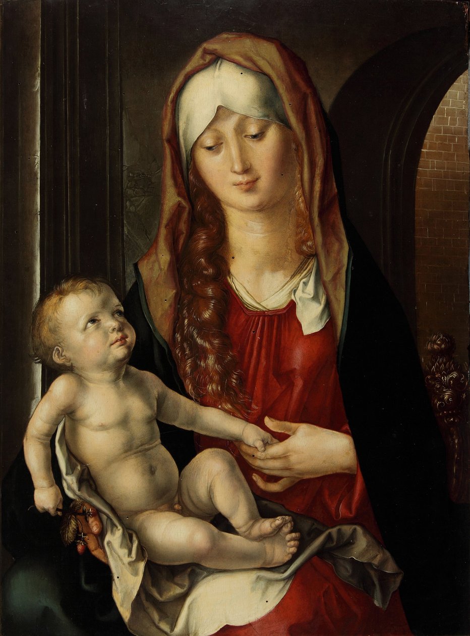 Panna a dítě Madonna del Patrocinio, 1495. od Albrecht Dürer