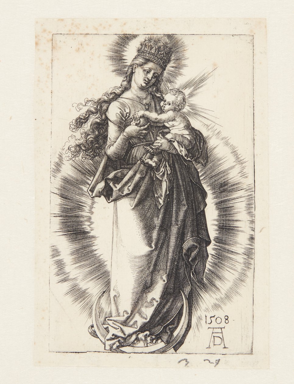 Panna na půlměsíci s korunou hvězd od Albrecht Dürer
