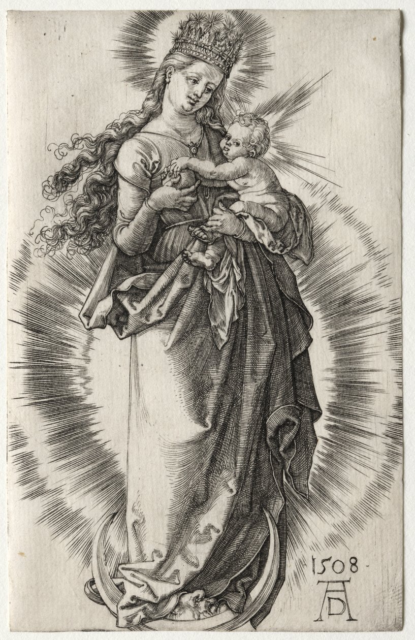Panna s hvězdnou korunou od Albrecht Dürer
