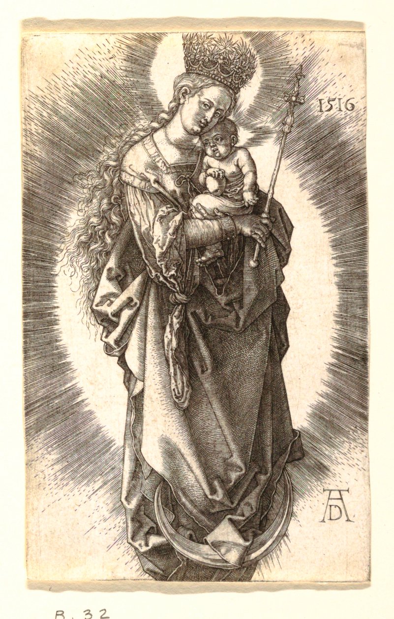 Panna s hvězdnou korunou od Albrecht Dürer