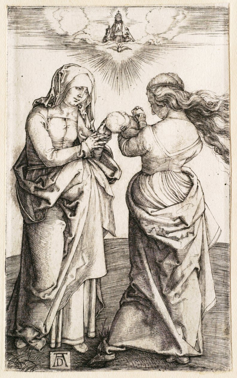 Panna Maria s Ježíškem a svatou Annou od Albrecht Dürer