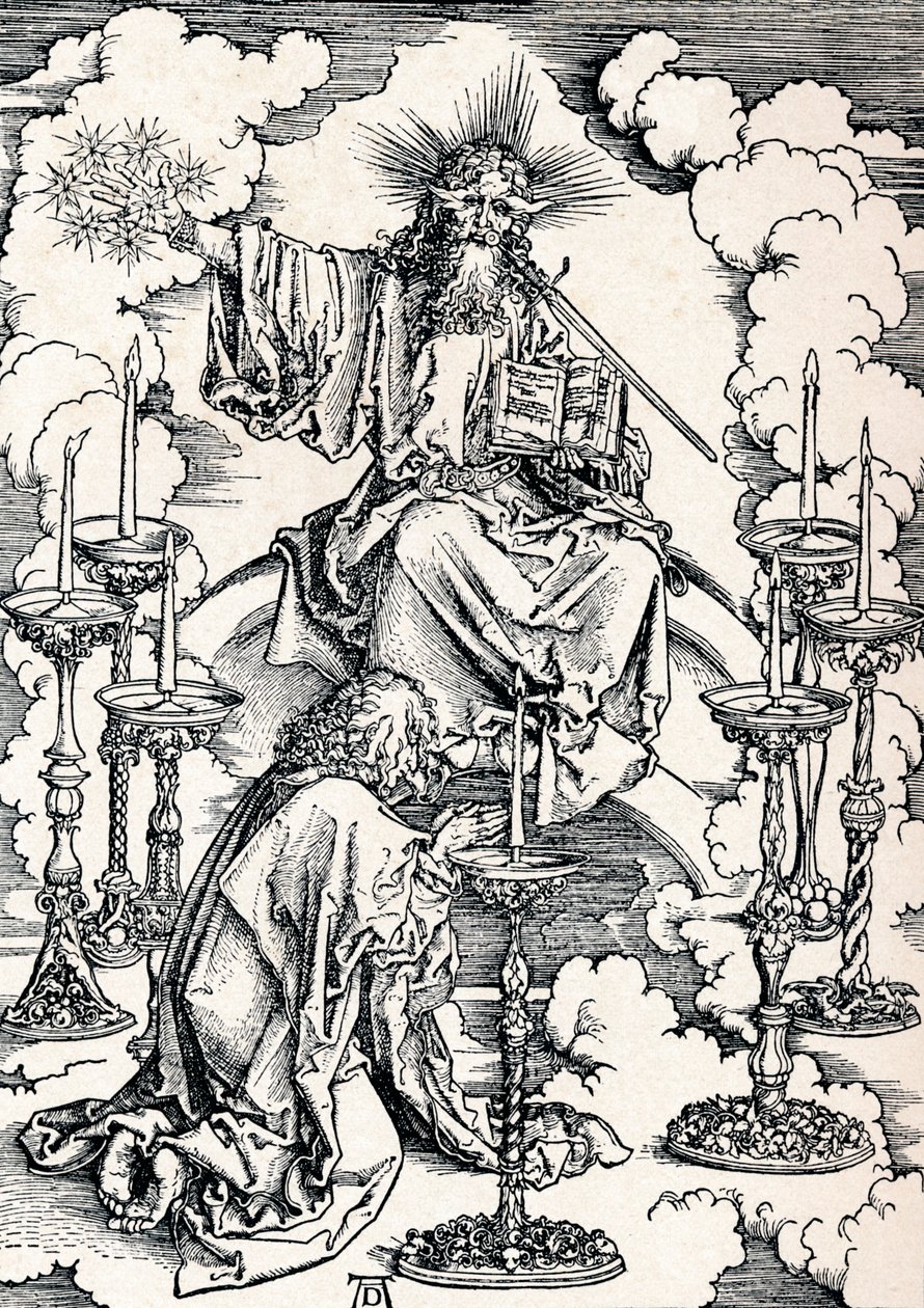 The Vision of the Seven Candlesticks, 1498 1906. od Albrecht Dürer