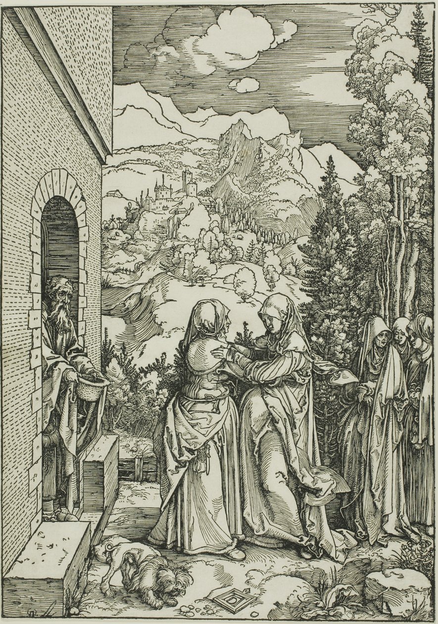 Navštívení ze života Panny Marie od Albrecht Dürer