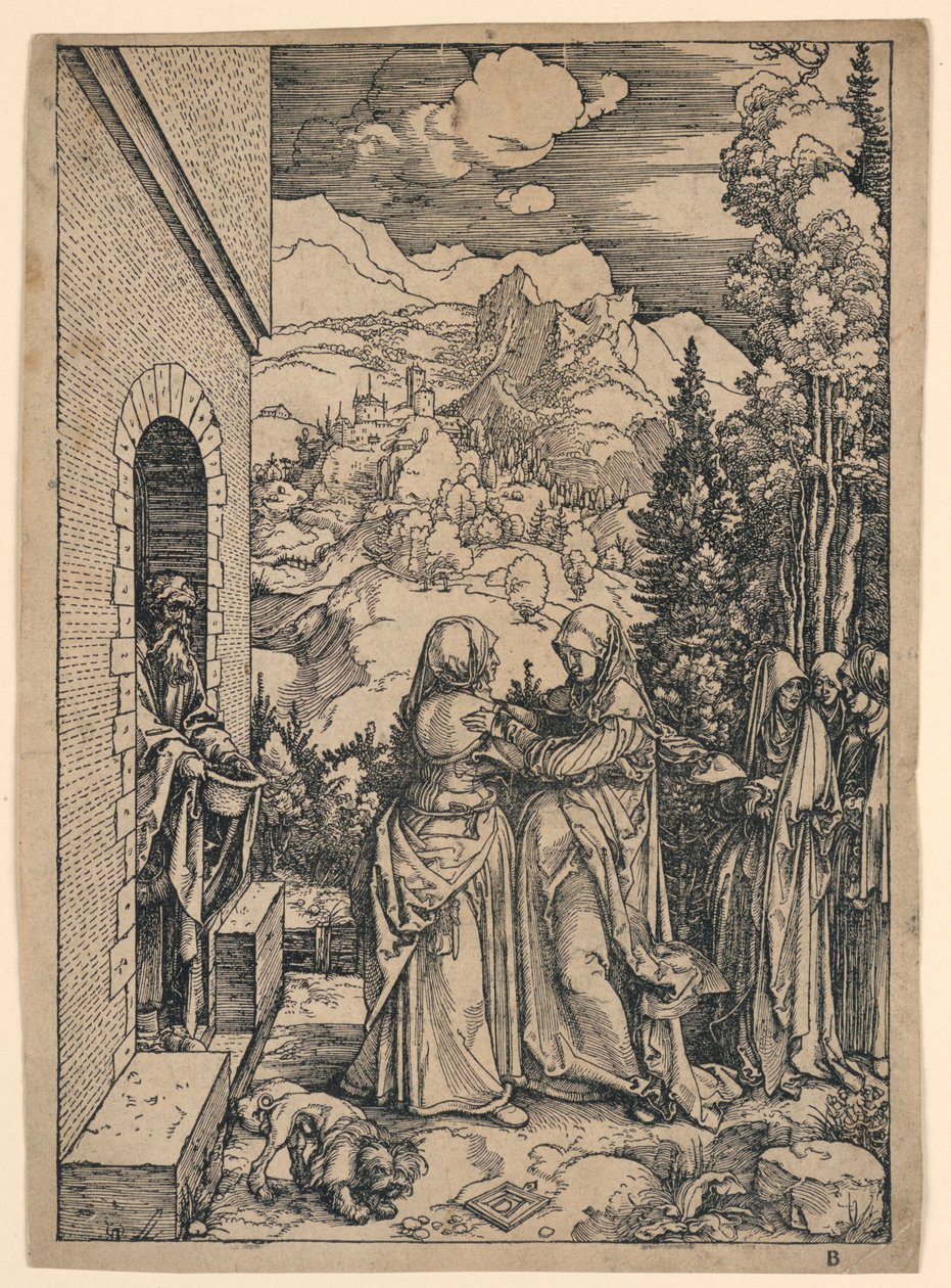 Navštívení z „Života Panny“ od Albrecht Dürer
