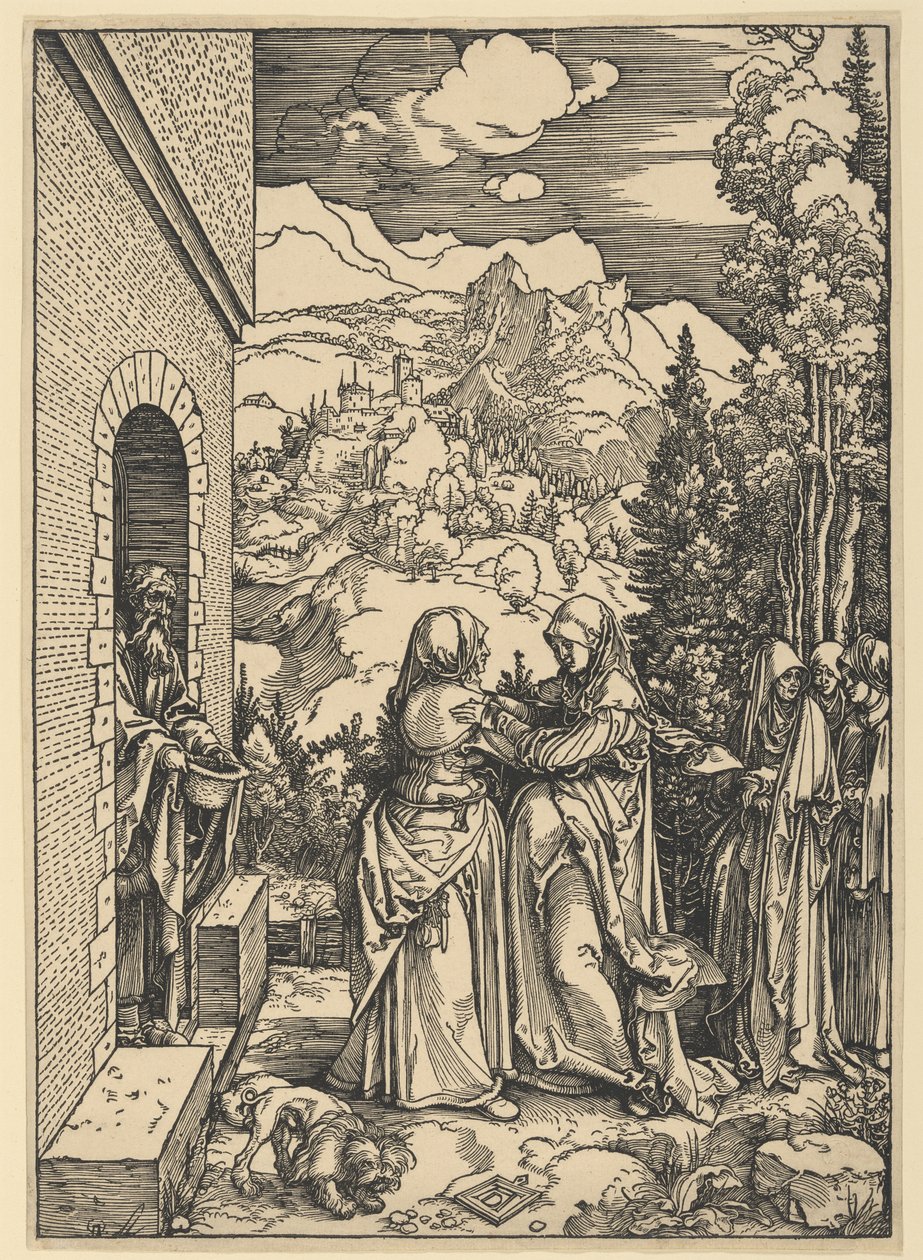 Navštívení, ze Života Panny Marie od Albrecht Dürer
