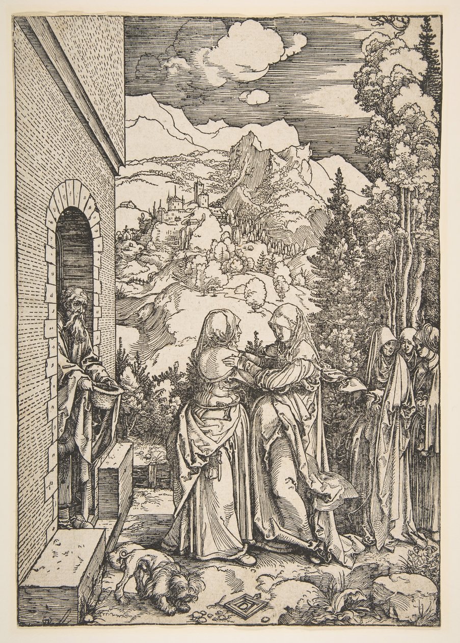 Navštívení ze života Panny Marie, 1503-4. od Albrecht Dürer