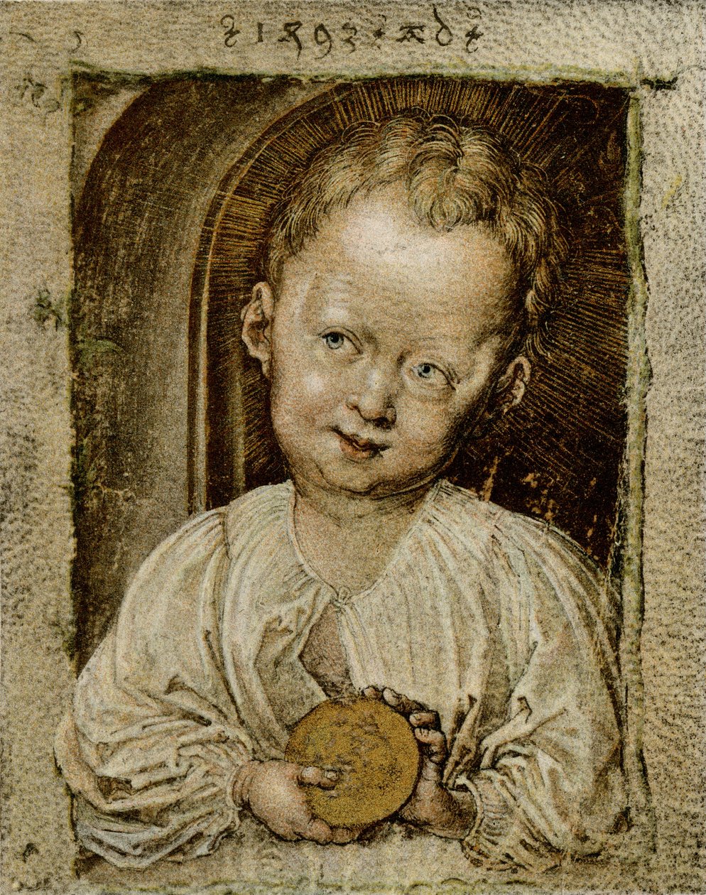 Chlapec Ježíš jako Spasitel od Albrecht Dürer