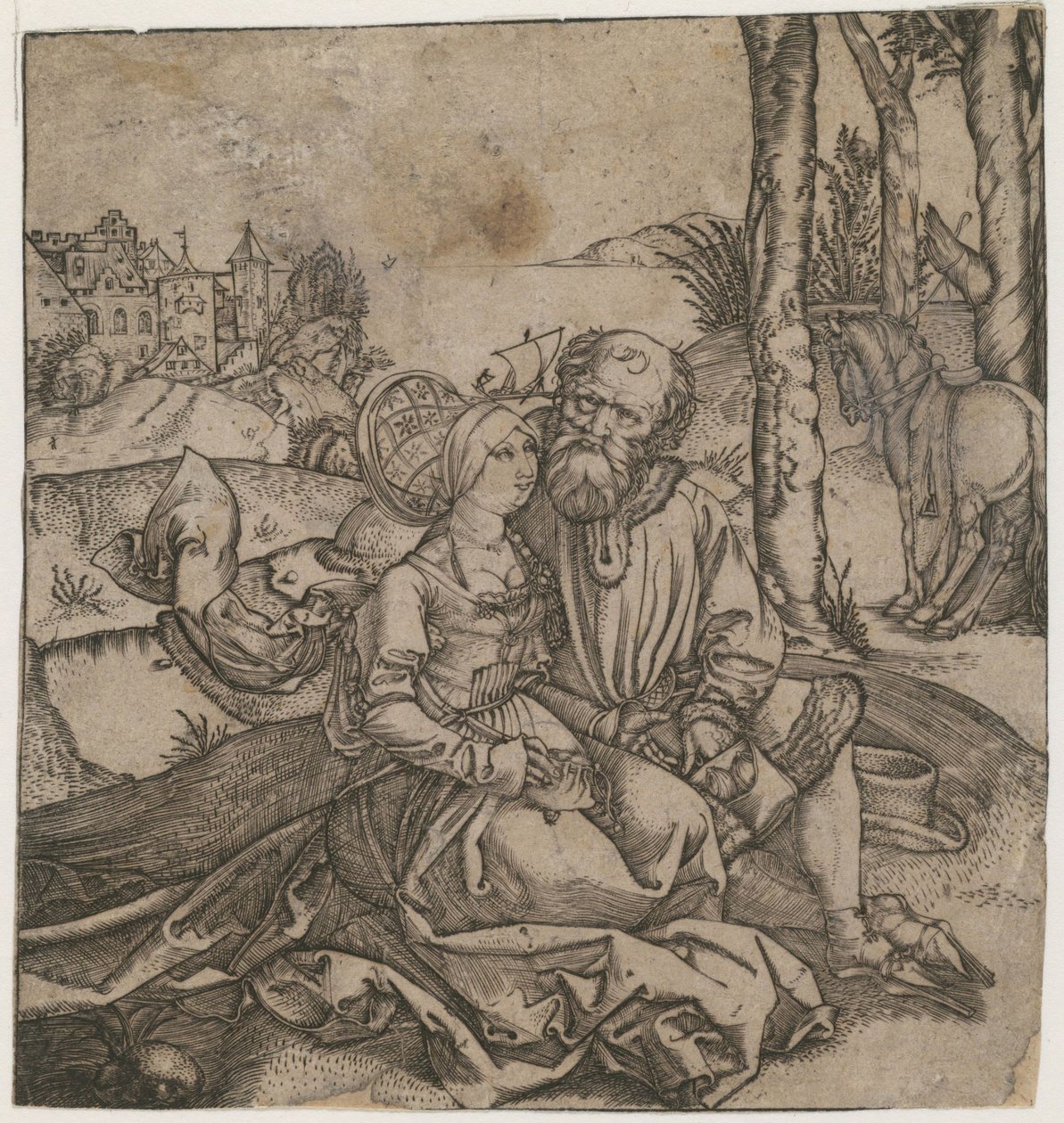 Špatně roztříděný pár, c. 1495 od Albrecht Dürer