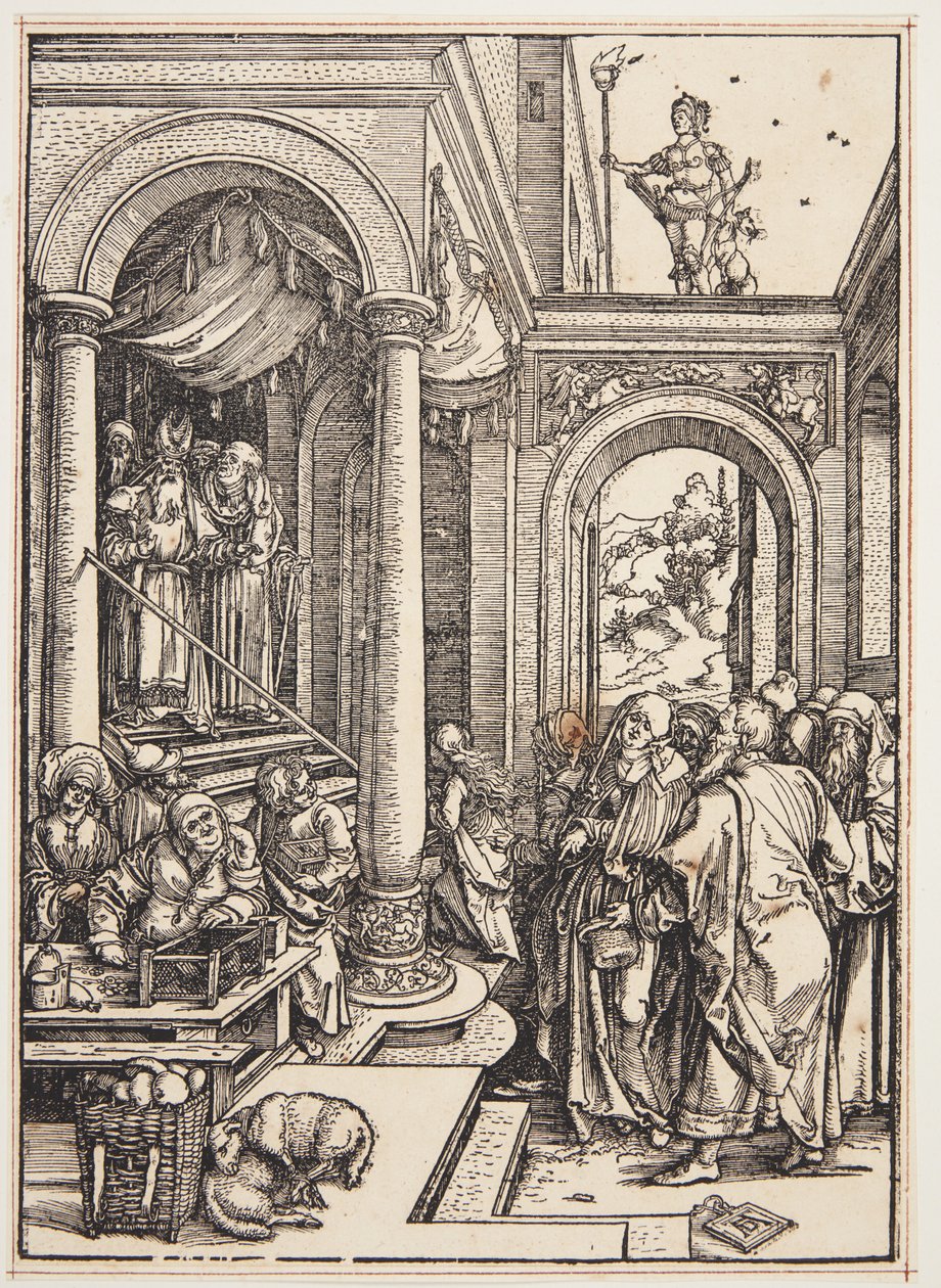 Představení Panny Marie v chrámu od Albrecht Dürer