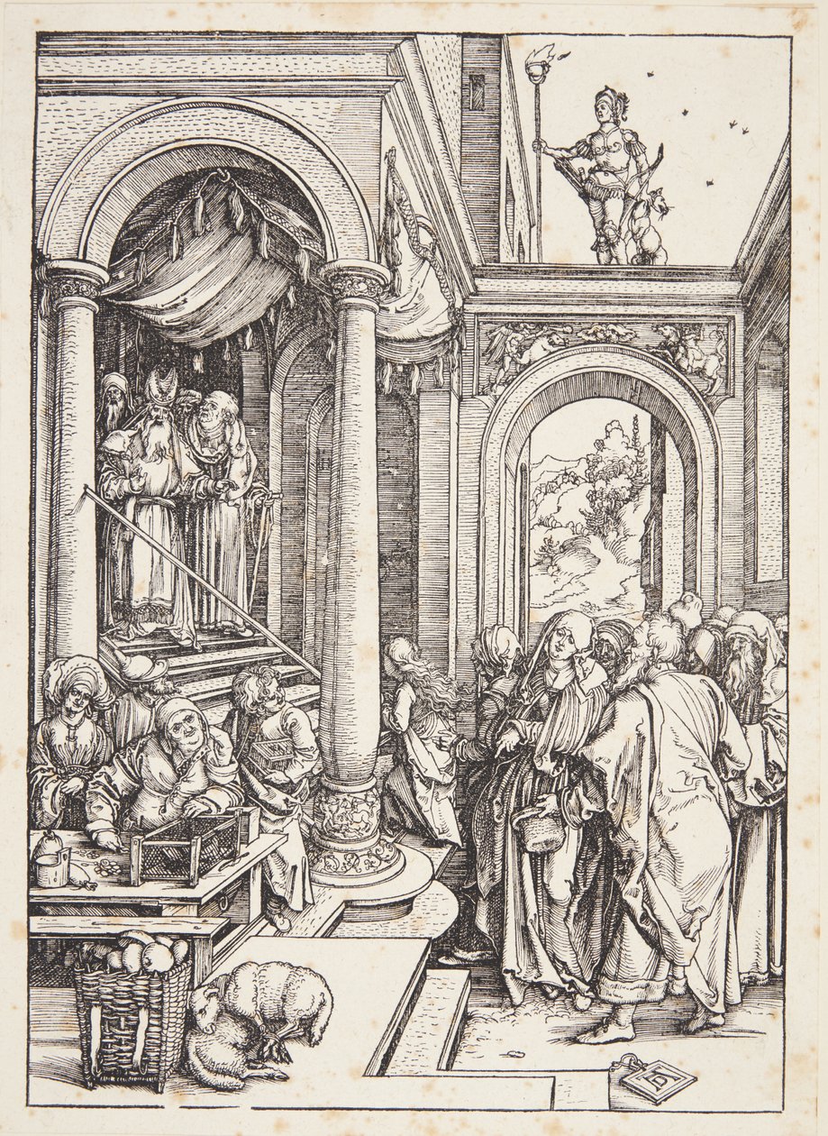 Představení Panny Marie v chrámu od Albrecht Dürer