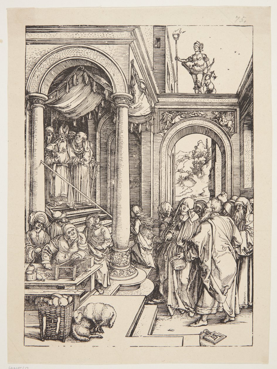Představení Panny Marie v chrámu od Albrecht Dürer