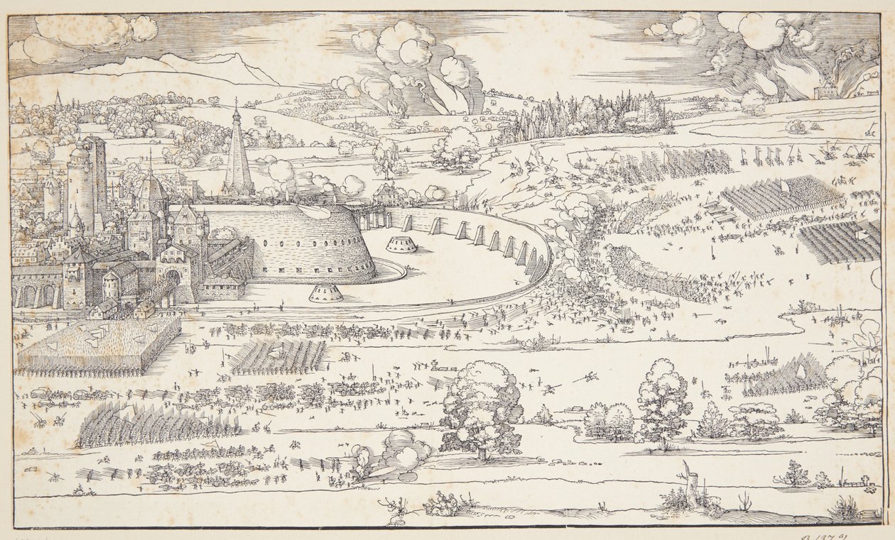 Obléhání pevnosti od Albrecht Dürer