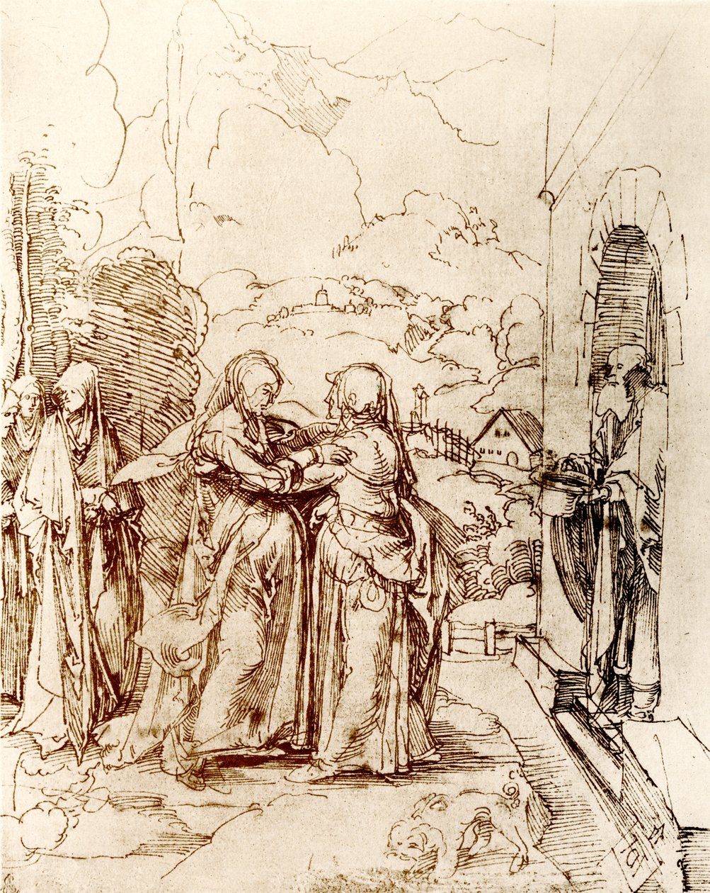 Navštívení Marie od Albrecht Dürer