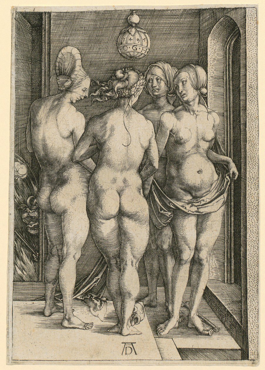 Čtyři čarodějnice od Albrecht Dürer