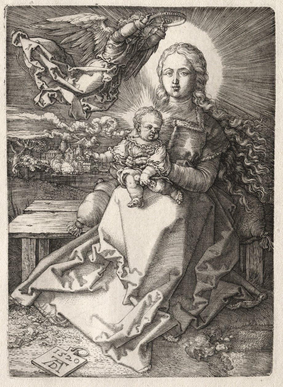 Panna korunovaná andělem, 1520. od Albrecht Dürer
