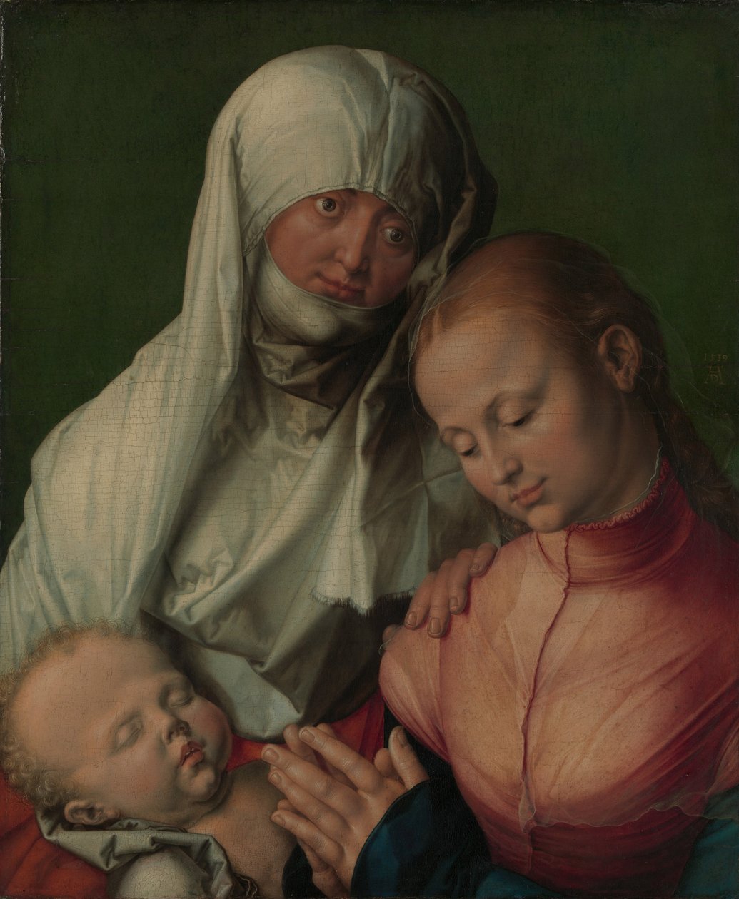 Panna a dítě se svatou Annou, kolem 1519 (olej na lípě) od Albrecht Dürer