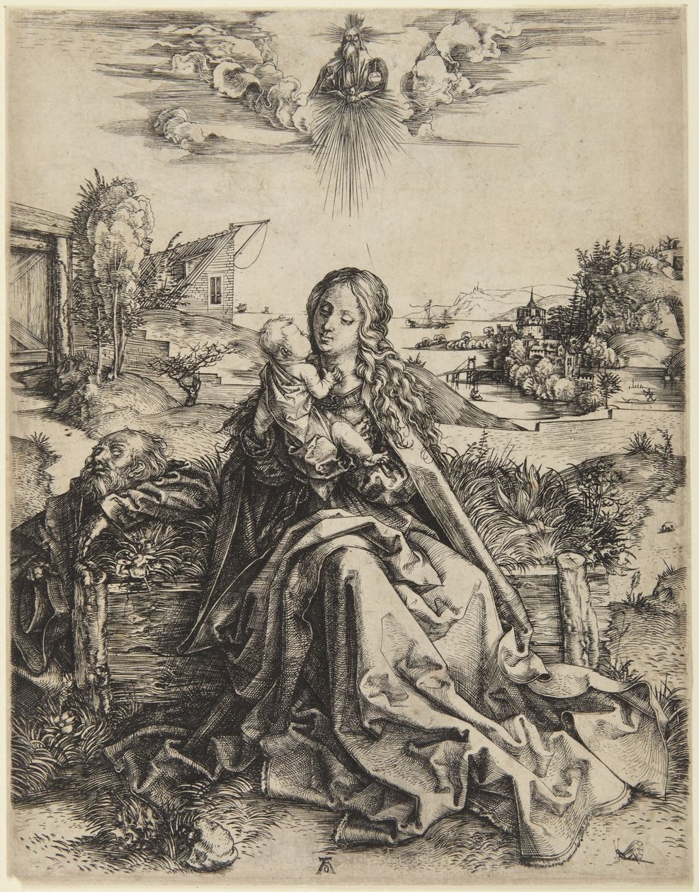 Panna Maria s dítětem a vážkou od Albrecht Dürer