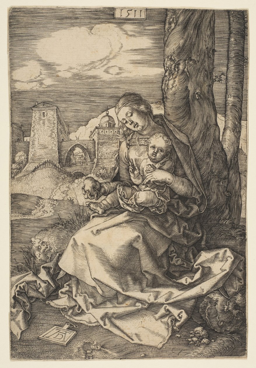 Panna a dítě s hruškou, 1511. od Albrecht Dürer