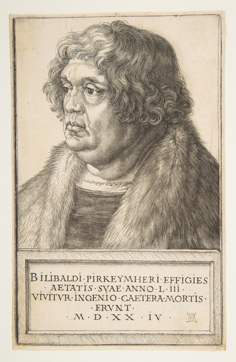 Willibald Pirckheimer, 1524. od Albrecht Dürer
