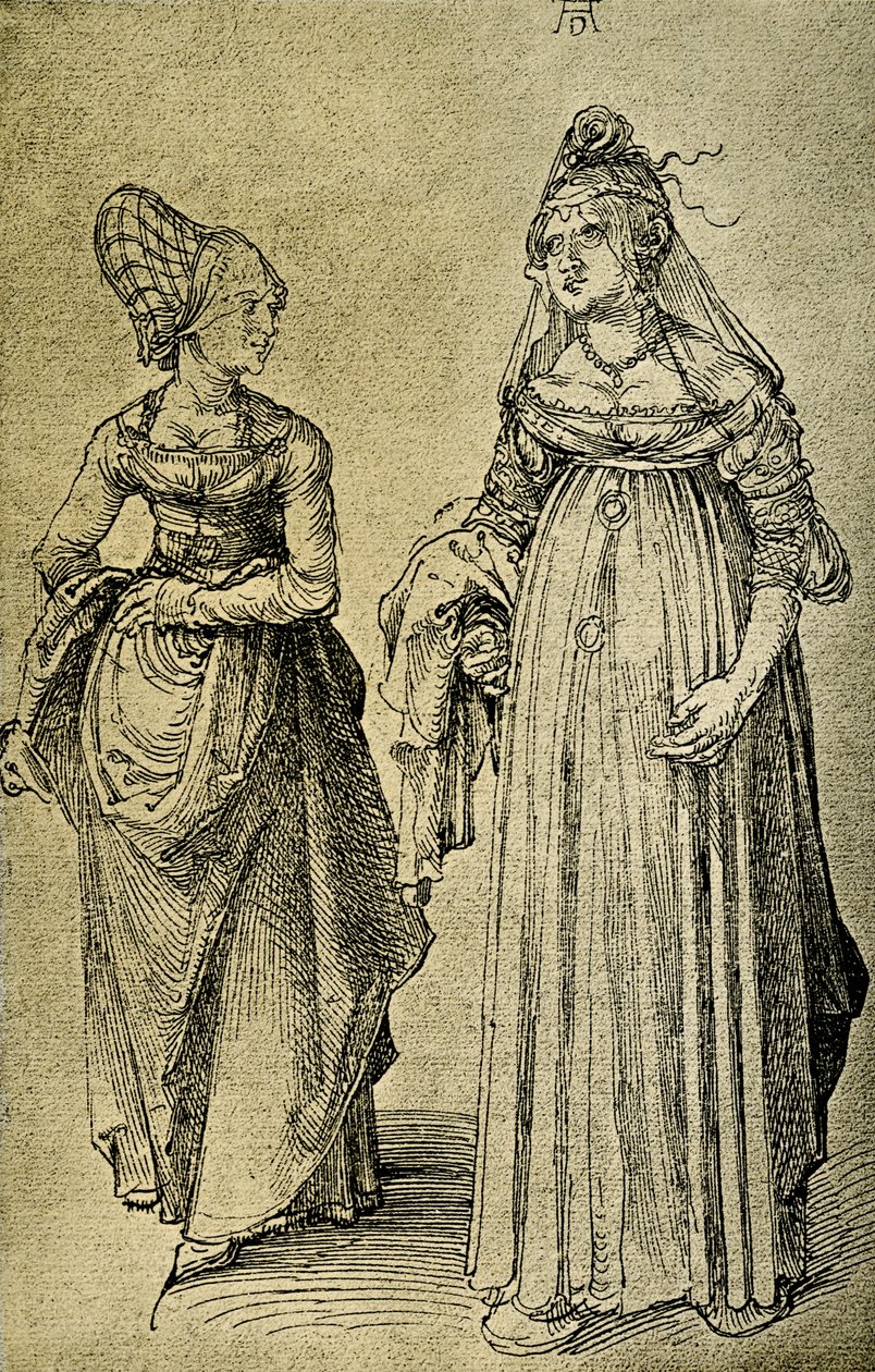 Žena z Norimberku a Benátska od Albrecht Dürer